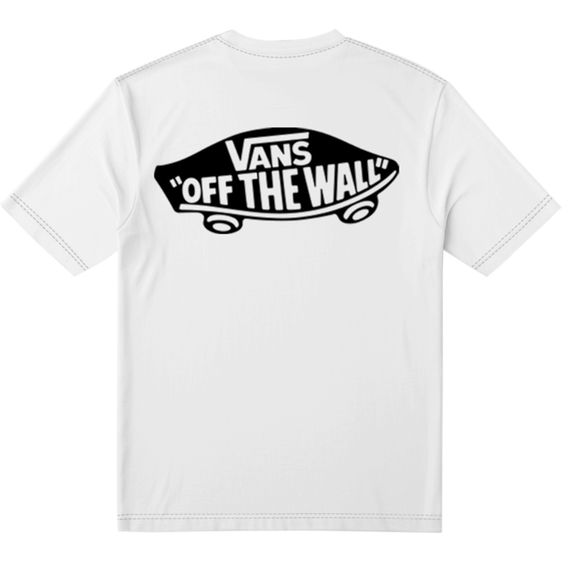 2026 Vans Mens Double Standard T-Shirt VN000SYDY - White / Black